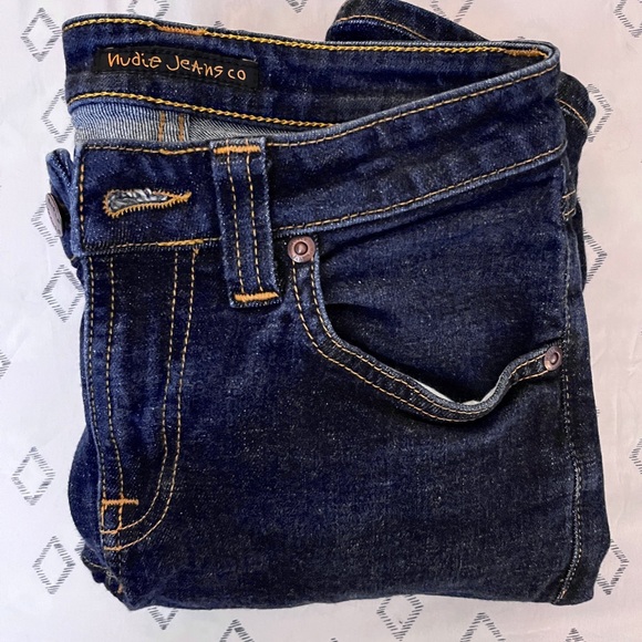 Nudie Jeans Co. Dark Blue Skinnies - Picture 2 of 6